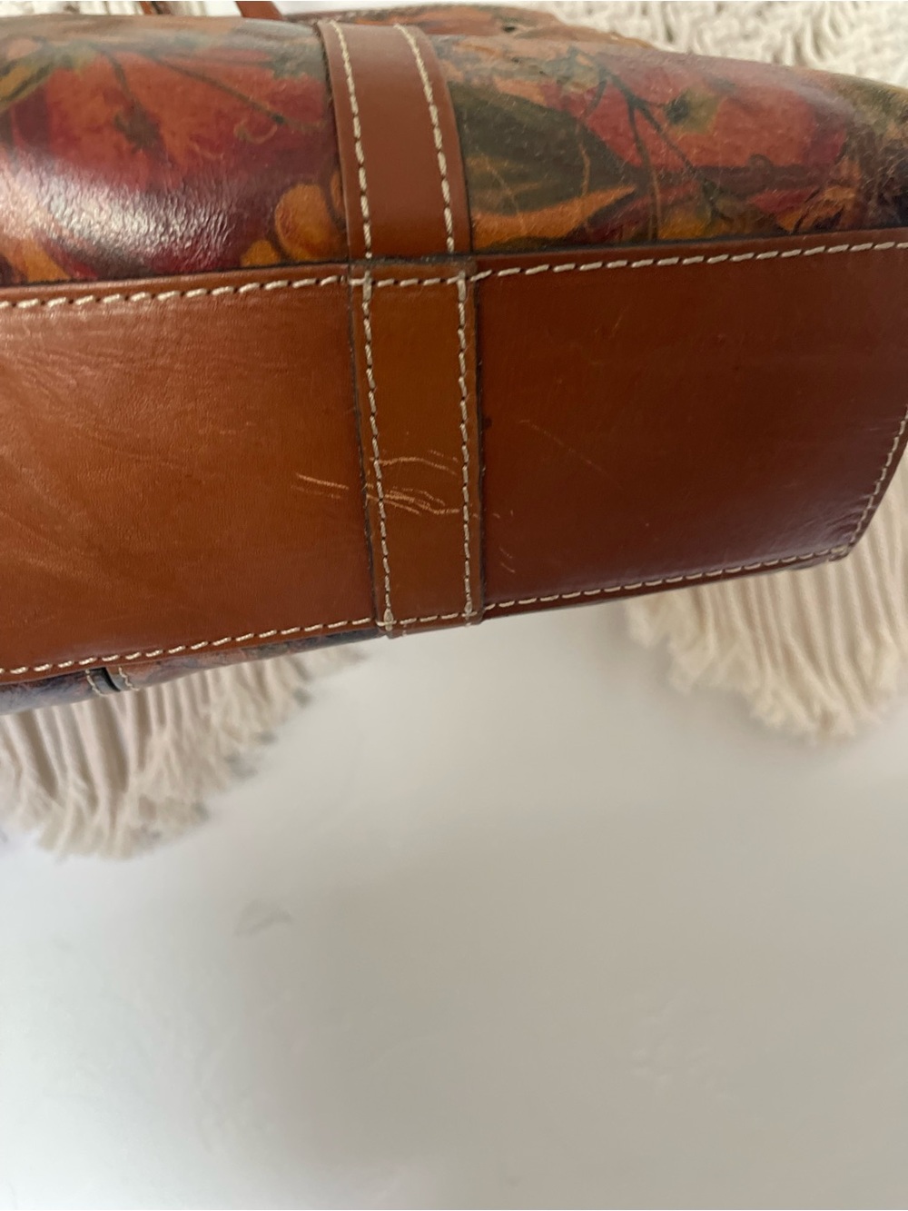 Patricia Nash Fruit Print Leather Bag - Picture 6 of 13